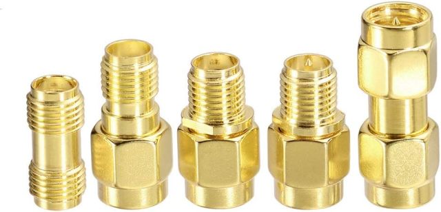 Superbat SMA Male to SMA Female Bulkhead RF Coaxial Cable 15ft RG58 Coax Cable + 5pcs SMA to SMA/RPSMA Adapter Kit for SDR FPV Antenna Ham Radio 3G 4G 5G LTE ADS-B WiFi GPS Wireless Adapter etc.