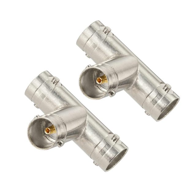 Superbat BNC Splitter Adapter 75 Ohm BNC Female to Dual Female Splitter 1 in 2 Out for SDI HD-SDI Scope CCTV Security System Monitor Connector etc. 2pcs