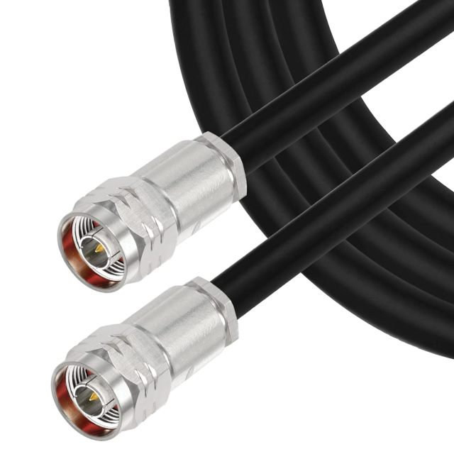 Superbat N Cable 5ft, Heavy Duty Ultra Low Loss N Male to N Male Cable 50 ohm Jumper Cable High Power for ADS-B Antenna Cable WiFi Router Repeater 3G/4G/5G Receiver etc.