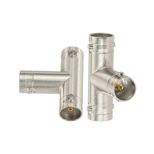Superbat BNC Splitter Adapter 75 Ohm BNC Female to Dual Female Splitter 1 in 2 Out for SDI HD-SDI Scope CCTV Security System Monitor Connector etc. 2pcs