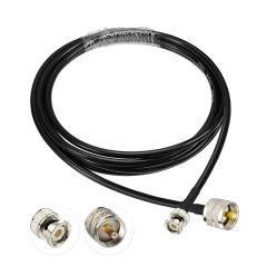 Superbat PL259 to BNC Male RG58 Coaxial Cable 6ft BNC Male to UHF Male Adapter Jumper Cable for RF Applications Wireless LAN Devices Ham Radio 4G LTE GPS Antennas Receivers