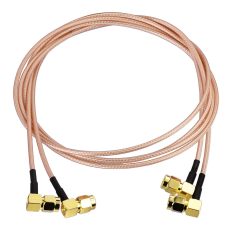 Superbat SMA Cable Extension 3ft SMA Male to SMA Male Right Angle Connector Cable RG316 Cable Jumper for FPV Antenna Router WiFi Cable Network Analyzer etc. 2-Pack