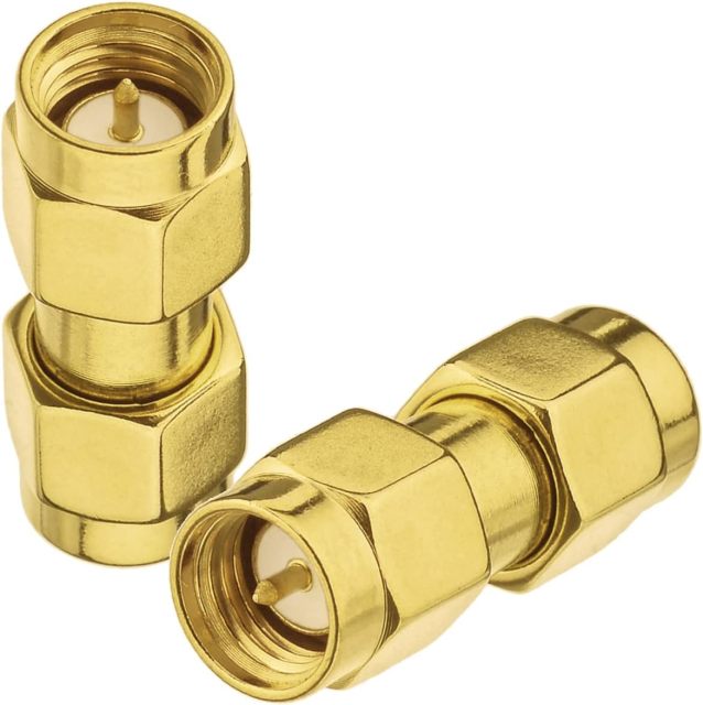 Superbat Adapter Kit - 4Pcs SMA Male Female RF Coaxial Connector for 50 Ohm Antenna, Radio, WiFi, FPV, SDR etc.