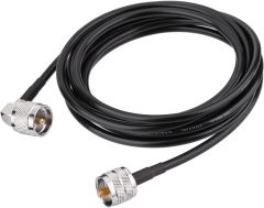Superbat CB Coax Cable - RG58 UHF PL-259 Cable 10FT Right Angle CB Antenna Jumper Cable for CB Radio, HAM Radio, Antenna Analyzer, SWR Meter Dummy Load etc.