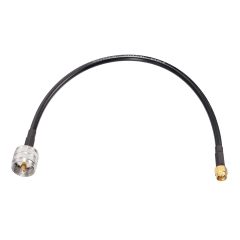 wlaniot SMA to PL259 Adapter Cable SMA Male to UHF Male PL-259 Coax Jumper Cable (12" RG58) for Handheld HAM & CB Radio,Antenna Analyzer,Dummy Load,SWR Meter etc.