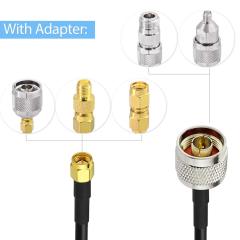 Superbat SMA Male to N Male RF Coaxial Coax Cable 12inches + 5pcs RF Coax Adapter Kit, SMA-N Cable + SMA to N Male/Female Adapter KIT for Cell Antenna Router 3G 4G LTE Ham Antenna etc