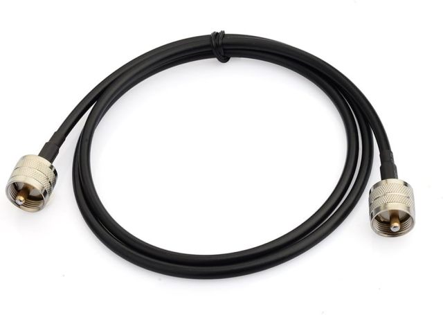 Superbat High-Power CB Coax Cable UHF Male PL-259 to PL-259 UHF Jumper 3ft KSR240 Cable for HAM & CB Radio Antenna Analyzer Dummy Load SWR Meter