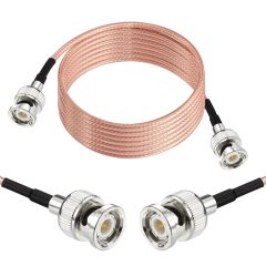 Superbat 25ft BNC Male to BNC Male Connector Cable 50 Ohm RG316 Coax Low Loss RF Cable for Scanners or Handheld Radios Sota Pota Antenna Analyzer etc.