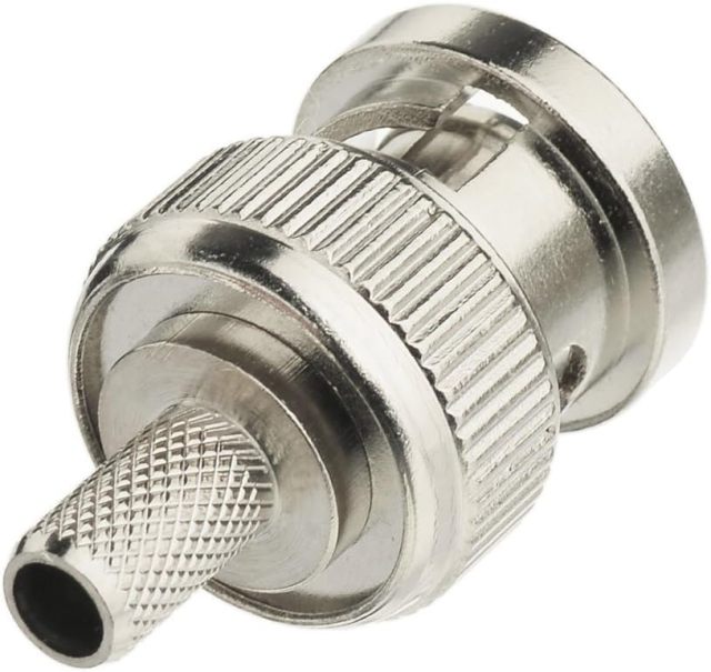 SUPERBAT BNC Crimp Connectors Kit BNC Male + BNC Female Crimp Solder Attachment Connector Kit for RG58 RG303 RG223 RG142 RG400 LMR195 Low Loss Coax Cable(10 Pack in Total)