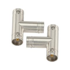 Superbat BNC Splitter Adapter 75 Ohm BNC Female to Dual Female Splitter 1 in 2 Out for SDI HD-SDI Scope CCTV Security System Monitor Connector etc. 2pcs