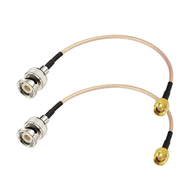 Superbat SMA to BNC Cable SMA Male to BNC Male Coaxial Cable 50 Ohm RG316 Jumper (6inch 2-Pack) for Scanner Antenna Ham Radio Wi-Fi Wireless LAN Devices etc.