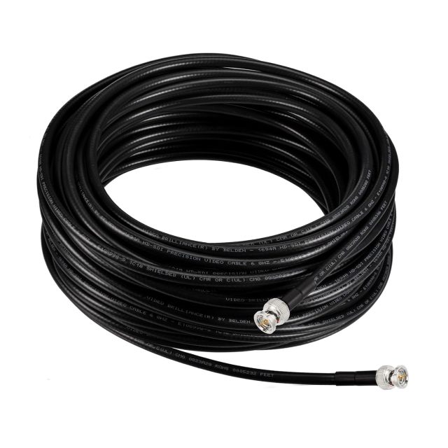 Superbat Long SDI Cable 75ft 3G/6G SDI Cable Heavy Duty BNC to BNC Cable 75 Ohm Belden 1694A Cable Black,Supports HD-SDI/3G-SDI/4K/8K，Precision SDI Video Cable