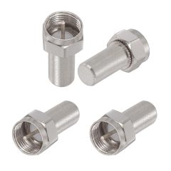 Superbat F-Type 75 Ohm Coaxial Terminator F Male Coax Cap Cover for Coax Splitter Coaxial Cable AMP TV Antenna Wall Plates 4-Pack