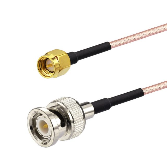 Superbat SMA to BNC Cable SMA Male to BNC Male Coaxial Cable 50 Ohm RG316 Jumper (6inch 2-Pack) for Scanner Antenna Ham Radio Wi-Fi Wireless LAN Devices etc.