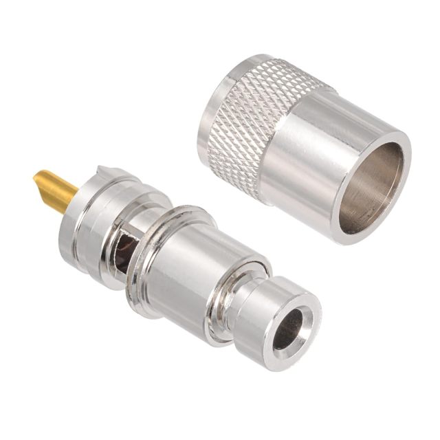Superbat PL259 Coax Connectors PL259 UHF Male Solder Coax Connector for RG8X RG58 LMR240 RG8 Coaxial Cable Compatiable with Ham Radio CB Antenna etc.5-Pack