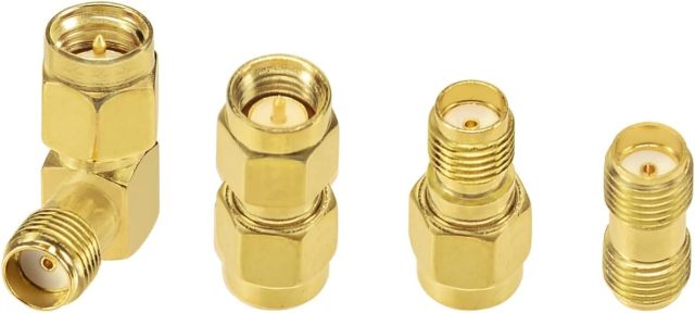 Superbat Adapter Kit - 4Pcs SMA Male Female RF Coaxial Connector for 50 Ohm Antenna, Radio, WiFi, FPV, SDR etc.
