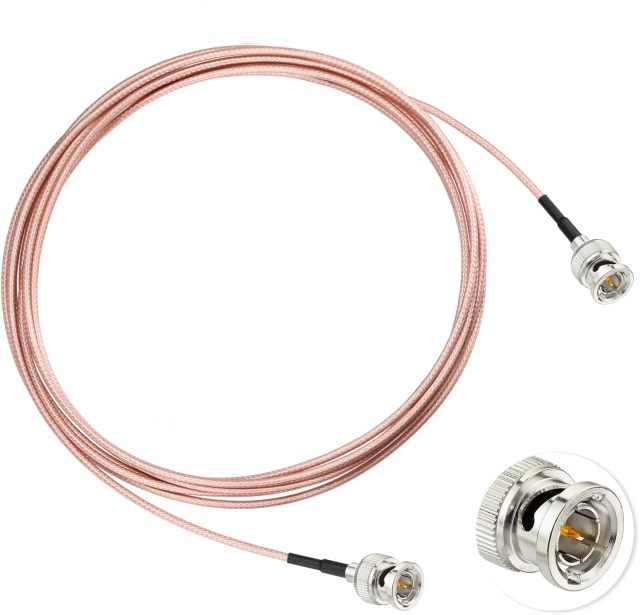 Superbat 3G/HD SDI Cable BNC Cable(10ft 75ohm) for Cameras and Converter Video Equipment，Supports HD-SDI/3G-SDI/4K/8K，SDI Video Cable (Straight,1Pcs)