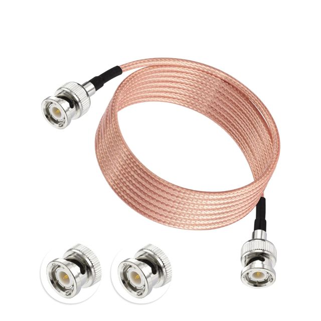 Superbat 25ft BNC Male to BNC Male Connector Cable 50 Ohm RG316 Coax Low Loss RF Cable for Scanners or Handheld Radios Sota Pota Antenna Analyzer etc.