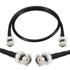 Superbat BNC Coaxial Cable 50 Ohm BNC Male to BNC Male Connector Cable 3ft BNC Jumper RG58 Coaxial Cable for Antenna Scanner Radio Generator,2pcs