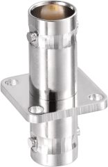 Superbat 2pcs BNC Adapter BNC Female to BNC Jack Female Flange 4 Hole Panel Mount RF Coaxial Connector