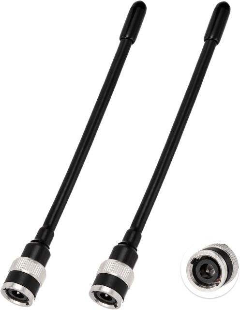 Superbat UHF Antenna 400-470MHz Two Way Radio Antenna with BNC Male Connector 2-Pack for CB Handheld/Portable Radio Transceiver, Scanner, Wireless Walkie Talkie etc.