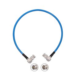 Superbat Short SDI Cable BNC Cable 3G/6G/12G SDI Cable 2ft Blue Belden 1694A Cable Supports HD-SDI/3G-SDI/4K/8K Monitor，Precision SDI Video Cable Right Angle to Right Angle