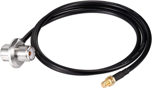 Superbat SMA to SO239 Adapter Cable, SMA Female to SO239 UHF Female RG58 Coaxial Jumper Cable 3ft for Wouxun Baofeng Handheld Antenna Cable Ham Radio Antenna Adapter etc.