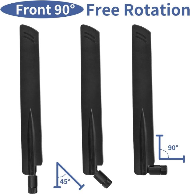 Superbat 4G LTE Cellular Trail Camera Antenna 4dBi SMA Male Antenna Omni-Directional for Spypoint Cuddeback Trail Camera Stealth Cam Tactacam Hotspot Router Security Camera etc. 2-Pack
