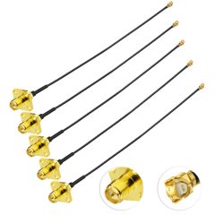 Superbat U.FL to RP-SMA Cable 5inch Mini PCI/U.fl/IPEX to RPSMA Female Bulkhead 1.37MM Mini Coaxial Cable for WiFi Antenna Wireless Router PCIe Cards Network Bluetooth PCB Pigtail 5-Pack