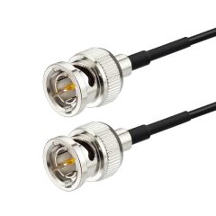 Superbat 3G SDI Cable 75 Ohm BNC Male to Male Black RG179 SDI Video Cable 6inch for Professional Camcorders SDI Video Splitter SDI Monitor Switcher,Supports HD-SDI/3G-SDI/4K/8K(2-Pack)