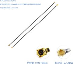 Superbat U.FL Cable (15cm/6") IPX/UFL Female to Male Pigtail Cable 1.13MM Low-Loss U.FL Extension Cable for Bluetooth Antenna WiFi & WiMax Network Card 5pcs