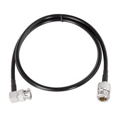 SUPERBAT N Type Female to Right Angle BNC Male Coax Cable RG58 for Radio Scanners Antenna Repeater System Commo Equipment Extension Cable, 3 Feet
