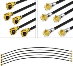 Superbat U.FL Cable (15cm/6") IPX/UFL Female to Male Pigtail Cable 1.13MM Low-Loss U.FL Extension Cable for Bluetooth Antenna WiFi & WiMax Network Card 5pcs