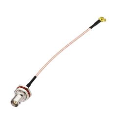 Superbat RF Coax Cables BNC Bulkhead Female to MCX Right Angle Male RG316 Coaxial Cable 6inch(2Pcs),Compatible with RF Applications SDR Antenna Amateur Radio HAM Radio etc.
