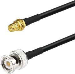 Superbat BNC to RP-SMA Cable 10ft BNC Male to RP-SMA Female Connector RG58 Coax Cable for SDR WiFi Antenna 3G/4G/GPS/Ham Radio Dummy Cameras etc.