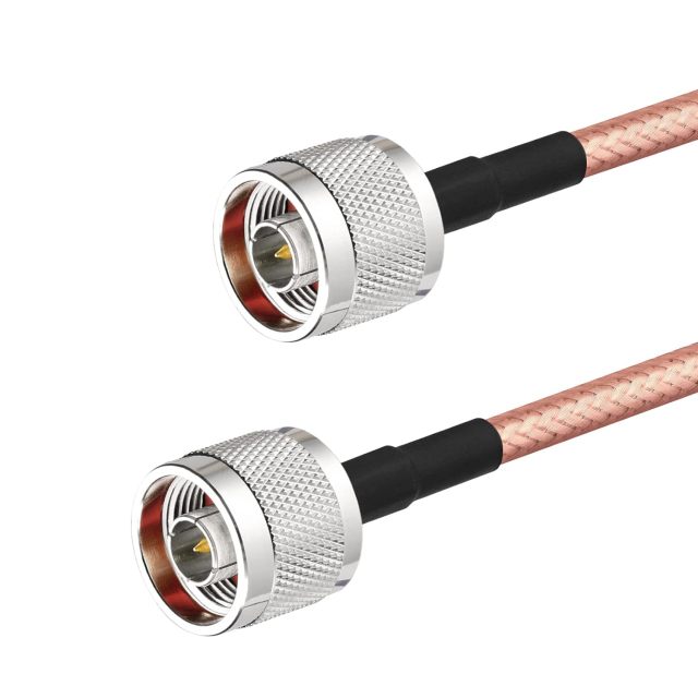 Superbat N Male to N Male Coax Cable High Power Low Loss RG142 Coaxial Cable 6ft for Amplifier Duplexer Repeater Cell Booster Antenna Systems etc.