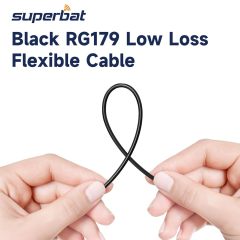 Superbat 3G SDI Cable 75 Ohm BNC Male to Male Black RG179 SDI Video Cable 12inch for Professional Camcorders SDI Video Splitter SDI Monitor Switcher,Supports HD-SDI/3G-SDI/4K/8K(2-Pack)