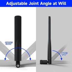 Superbat WiFi Antenna RP-SMA Male WiFi Antenna 2.4GHz 5GHz 5.8GHz Dual Band Antenna for PC PCI-E WiFi Network Card USB Adapter Router IP Camera Monitor etc. 2-Pack