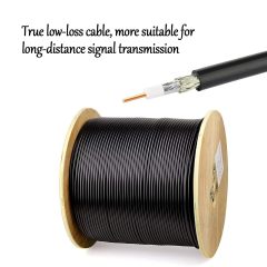 Superbat N to RP-SMA Cable N Male to RPSMA Male Connector KSR195 Low Loss Coaxial Cable 32.8ft for Helium Hotspot HNT Miner RAK Nebra Bobcat LoRa Geteway Antenna Ham Radio WiFi Router Yagi Antenna