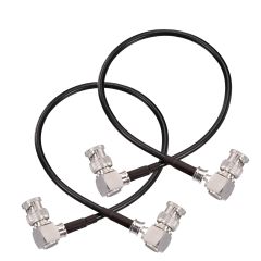 Superbat Thin 3G/6G/12G SDI Cable 1ft BNC Cable 75 Ohm Precision SDI Video Cable Right Angle Supports HD-SDI/3G-SDI/4K/8K Monitor Surveillance DVR Recorder