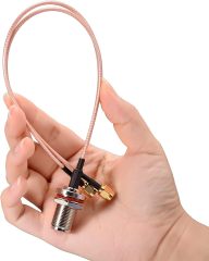 SUPERBAT SMA to N Cable, Type N Female to Dual SMA Male Cable Splitter Adapter Cable 12 inch for Gateway Antenna Hotspot Radio Transmitters