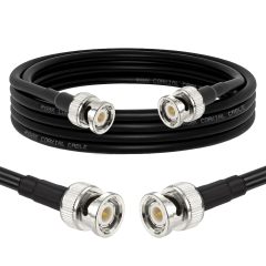 Superbat BNC Cable 50 Ohm BNC Male to Male Cable 6ft RG8X Coax Cable with BNC Connectors for Scanner Antenna Radio Modem Oscilloscope Spectrum Signal Generator etc.