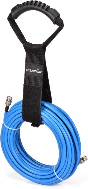 Superbat Cable Straps 2-pack Carrying Strap Organizer for Heavy-Duty SDI Cable, Electrical Extension Cords, Garden Hoses etc.