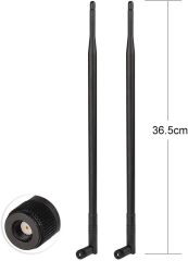 Superbat 9dBi Dual Band WiFi Antenna 2.4GHz 5GHz 5.8GHz MIMO RP-SMA Bluetooth Antenna for WiFi Router Wireless Network Card Security IP Camera Video Surveillance Monitor