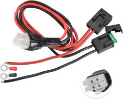 Superbat 30A 6-pin DC Power Supply Cable 12AWG Short Wave Power Cable for Yaesu Icom Alinco Mobile Radio Power Cord
