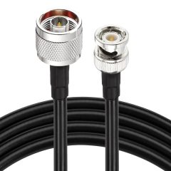 Superbat N Male to BNC Male Jumper Cable 50 Ohm 3ft Low Loss RG8X Cable for Scanner Antenna Splitter VHF Radio etc.