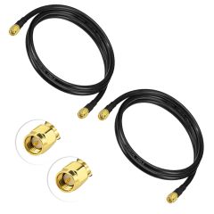 Superbat SMA Cables SMA Male to Male Coaxial Cable 3ft Coax RG8X Jumper for SMA Antenna Extender 3G/4G/5G/LTE Network GPS, RF Radio Antenna 2-Pack