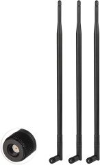 Superbat High Gain WiFi Antenna Long Range 2.4ghz 5.8ghz Antenna for WiFi Router Wireless Network Card Security Camera Extender etc. 3pcs