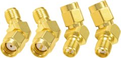 Superbat FPV Drone Goggles Antenna Adapter SMA to RP-SMA 45 Degree Adapter Connector Kit 4-Pack for FPV Antenna Race/Quadcopter Fatshark Goggles WiFi Antenna Extension Cable