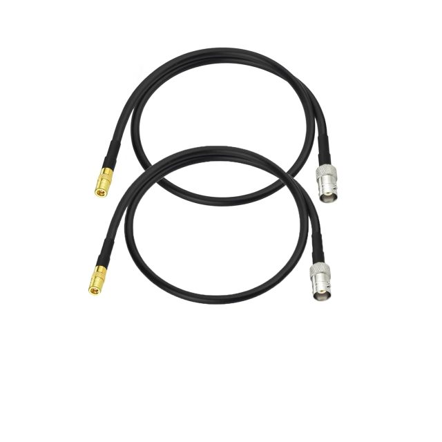 Superbat BNC Female to SMB Male 50 Ohm RG174 Coaxial Cable 1ft for RF Applications,Antennas,Radio Boards,Base Stations etc(2Pcs)